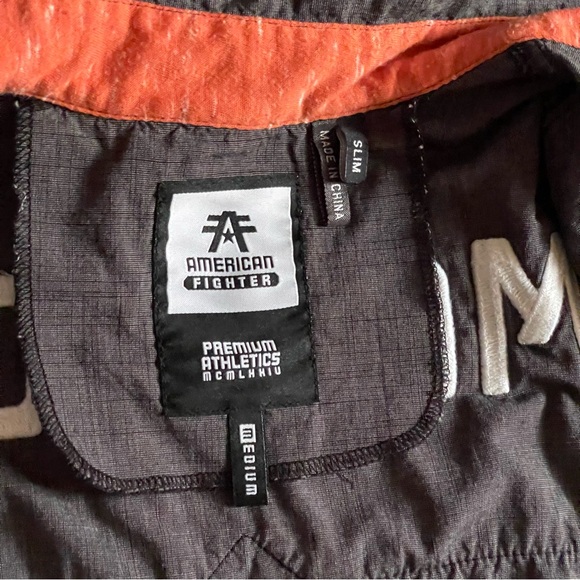 American Fighter Black and Orange Casual Button Down Shirt - Picture 6 of 6